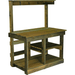 front view of the lee display rustic gardening workbench
