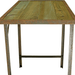 top view of the lee display rustic outdoor work table 