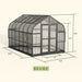 vego pacific greenhouse 8.5'x12.5' dimensions