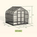 vego pacific greenhouse 8.5'x8.5' dimensions